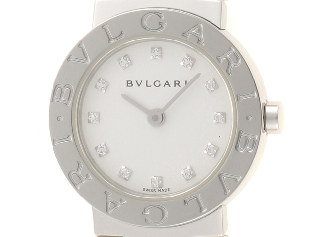 BVLGARI ブルガリ ブルガリ BB23SSD ホワイト12Pダイヤ文字盤