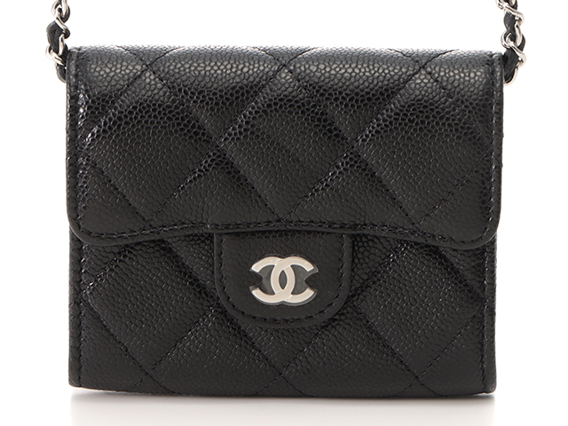 CHANEL シャネル マトラッセ チェーンカードケース AP2569
