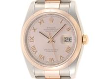 Z番 2011年12月正規　ROLEX ロレックス　メンズ オートマチック　デイトジャスト 116201　ロゼローマン文字盤 K18PG/SS【472】HK