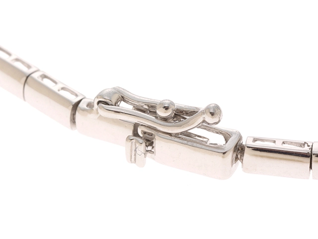 JEWELRY　ノンブランドジュエリー　ブレスレット　K18WG　D0.35　5.7g　 2144000129731　【437】