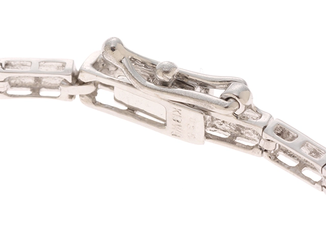 JEWELRY　ノンブランドジュエリー　ブレスレット　K18WG　D0.35　5.7g　 2144000129731　【437】