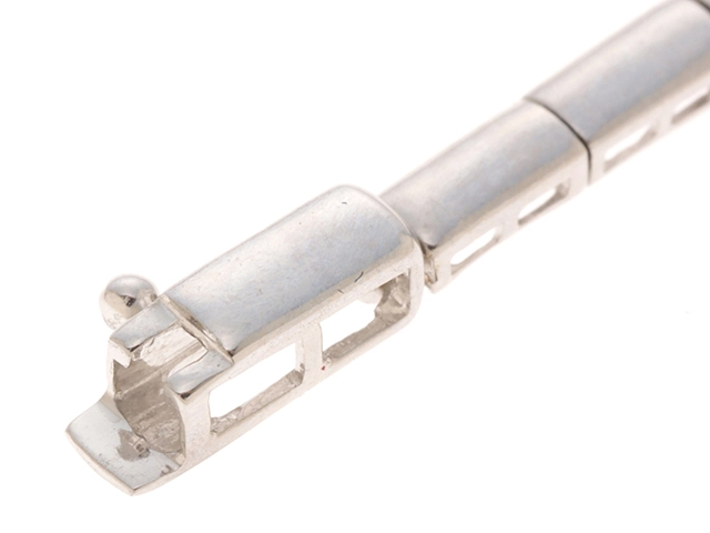 JEWELRY　ノンブランドジュエリー　ブレスレット　K18WG　D0.35　5.7g　 2144000129731　【437】