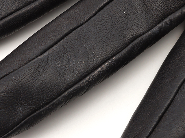 美品 HERMES ミンク ケリー ラムスキン 黒 グローブ 手袋 エルメス HERMES エルメス ケリーグローブ 手袋 ブラック ラムスキン