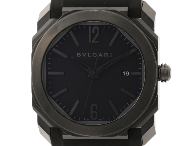 BVLGARI ブルガリ　オクト　オールブラックス　オートマティック　BGO41S　メンズ　【431】