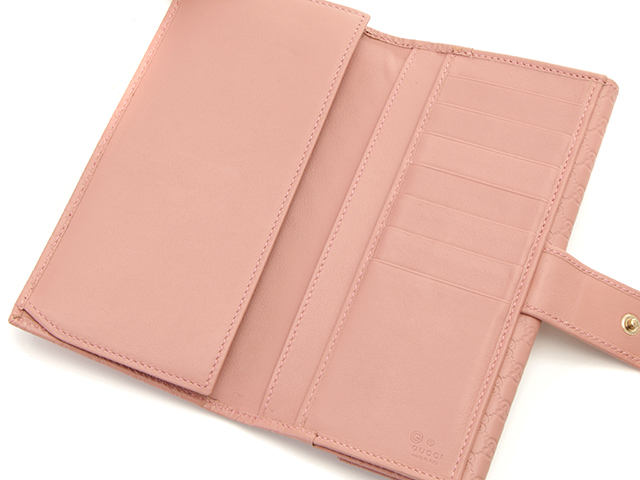 美品　GUCCI マイクロシマ　Wホック　長財布　ピンクベージュ　レディース 楽天市場】【8/1 P2倍】【本物保証】 箱付 グッチ GUCCI