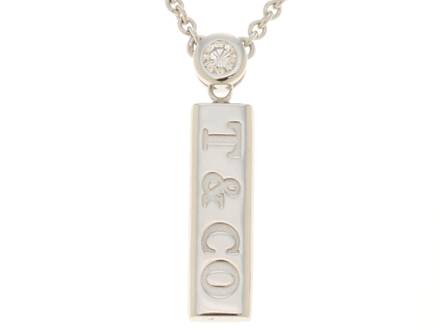 TIFFANY&Co　ティファニー 　ネックレス バードロップ　ダイヤモンド　18K　ＷＧ　ホワイトゴールド　　約5.3g【472】ＨＦ
