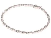 JEWELRY ノンブランド ブレスレット K18 ホワイトゴールド ダイヤモンド 2.00カラット 8.9g【473】