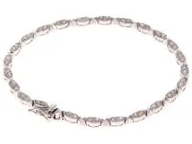 JEWELRY ノンブランド ブレスレット K18 ホワイトゴールド ダイヤモンド 2.00カラット 8.9g【473】