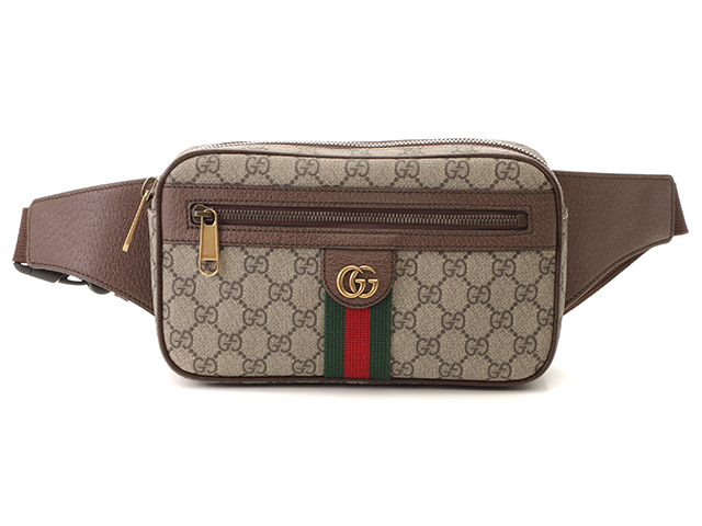 GUCCI グッチ オフディア GGスプリーム スモールベルトバッグ ベージュ