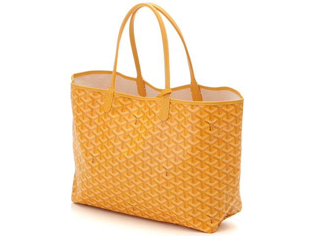 GOYARD ゴヤール バッグ サンルイPM PVC レザー イエロー トートバッグ