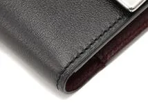 Cartier　カルティエ　マストライン　三つ折財布　ブラック　カーフ　【205】