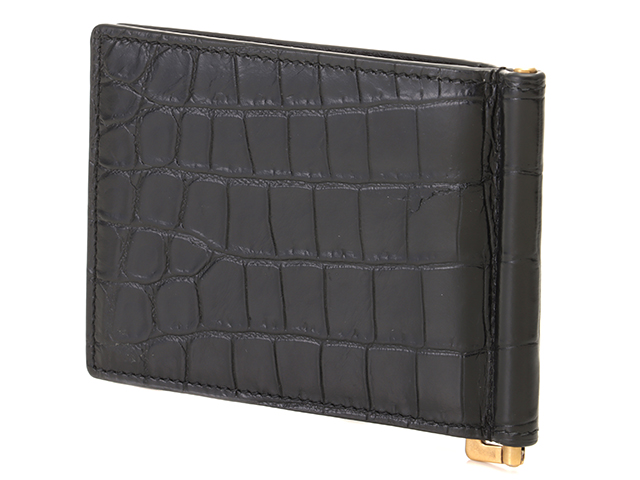 サンローランパリ　クロコ型押し レザーマネークリップ カードケース ブラック 楽天市場】サンローランパリ SAINT LAURENT PARIS 財布