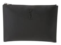 SAINT LAURENT　サンローラン　クラッチバッグ　453249　ブラック　レザー【433】2144000204223