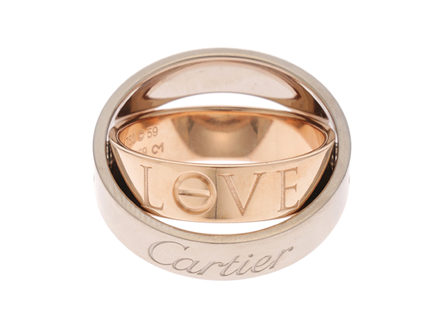 Cartier カルティエ シークレットラブリング ホワイト&ピンクゴールド Cartier カルティエ シークレットラブ リング ホワイトゴールド