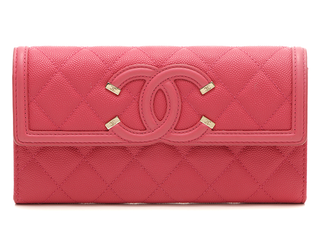 CHANEL シャネル CCフィリグリー ロングフラップウォレット 長財布 ...