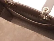 Dior　ディオール　カナージュレディーディオール　MYABC　スモール　グレージュ　ラム【430】2144000212297