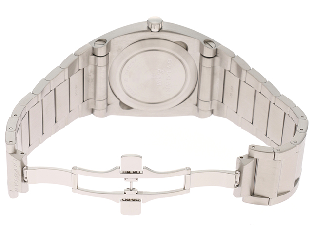 ●超美品● ⑤ ブルガリ EG40S 25年8月オーバーホール＆新品仕上げ済み BVLGARI ブルガリ 腕時計 エルゴン EG40S ステンレス ブラック文字盤