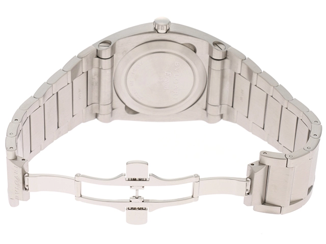 BVLGARI ブルガリ 腕時計 エルゴン EG40S ステンレス ブラック文字盤 自動巻き【471】