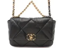 CHANEL シャネル CHANEL 19 ハンドバッグ ラムスキン ブラック AS1160 B04852 ゴールド金具 ヴィンテージ加工  シルバー金具 2144000215076【200】 の購入なら「質」の大黒屋（公式）