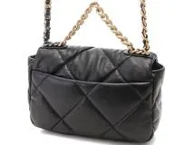 CHANEL シャネル CHANEL 19 ハンドバッグ ラムスキン ブラック CHANEL シャネル CHANEL 19 ハンドバッグ ラムスキン ブラック