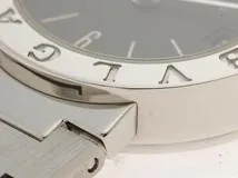 BVLGARI ブルガリ　レディース クオーツ　ブルガリブルガリ BB23SSD ロゴ無し　ブラック文字盤 SS【472】HK