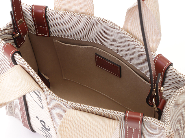 Chloe クロエ ウッディスモールトートバッグ ブラウン Chloe クロエ ウッディスモールトートバッグ ブラウン