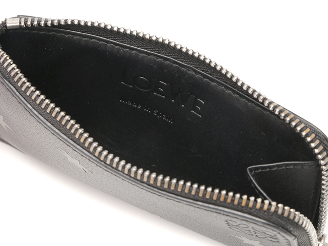 LOEWE ロエベ スターズコインカードホルダー ブラック レザー LOEWE ロエベ スターズコインカードホルダー ブラック レザー