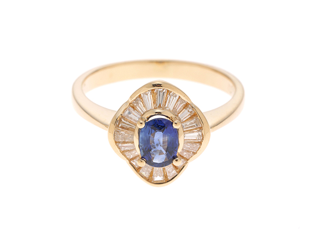 JEWELRY ジュエリー リング K18YGイエローゴールド サファイア