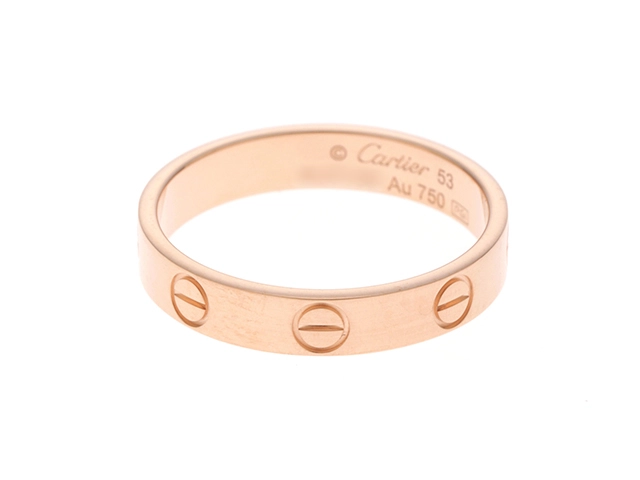 カルティエミニラブリング Cartier リング Au 750 サイズ53