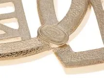 CHANEL シャネル ダブルハート CHANELロゴ ブローチ メタル GP ゴールドメッキ クリスタル 2144000227024【200】