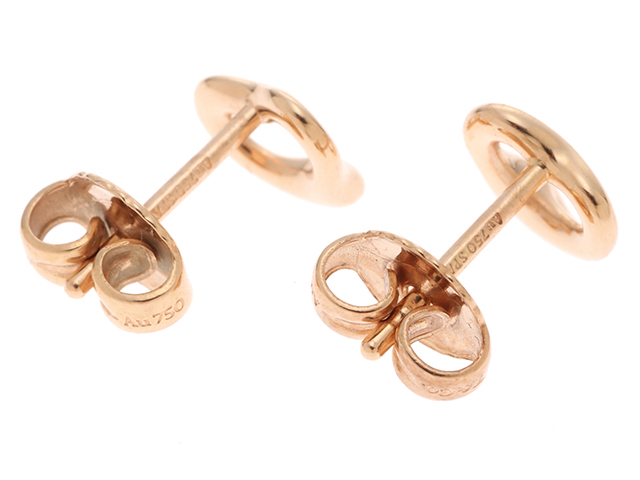 TIFFANY＆CO ティファニー オープンハート ピアス K18 ピンク