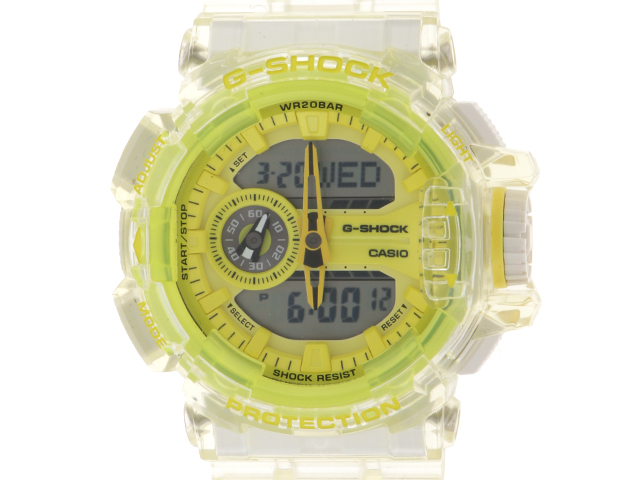 CASIO カシオ G-SHOCK ワールドタイム クリアスケルトン GA