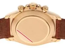 N番 ROLEX ロレックス 腕時計 コスモグラフ デイトナ 16518G 8Pダイヤモンドホワイト文字盤 逆6 K18イエローゴールド/クロコベルト 自動巻き【472】SJ