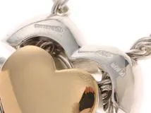 Tiffany&Co　ティファニー　パズルハートネックレス　シルバー イエローゴールド　SV/YG　21.0g　【471】L