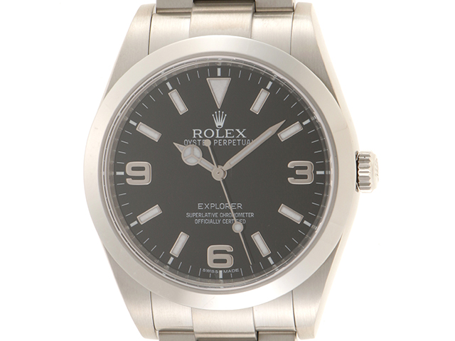 G番 ROLEX ロレックス エクスプローラーⅠ 214270 ブラック文字盤 SS 