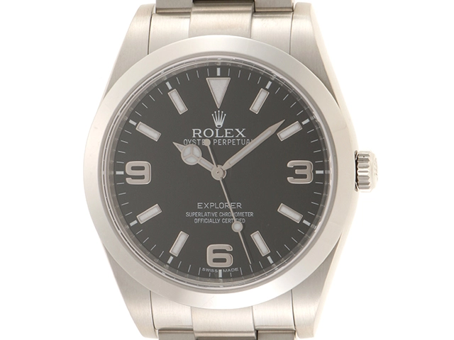 G番 ROLEX ロレックス エクスプローラーⅠ 214270 ブラック文字盤 SS 39mm ブラックアウト 自動巻き メンズ（2144000230130）M【200】  の購入なら「質」の大黒屋（公式）