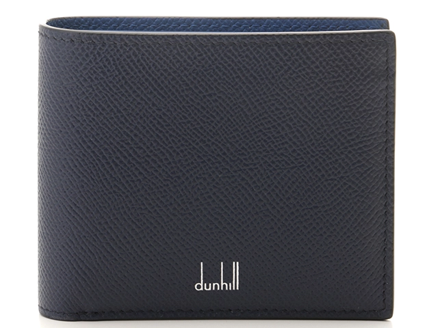 DUNHILL ダンヒル 二つ折り財布 CADOGAN カドガン カーフ ネイビー 【436】 の購入なら「質」の大黒屋（公式）