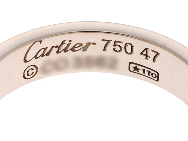 Cartier カルティエ ミニラブ リング K18ホワイトゴールド B4050500 約3.7g #47 7号【430】2144000230222  の購入なら「質」の大黒屋（公式） 30036円