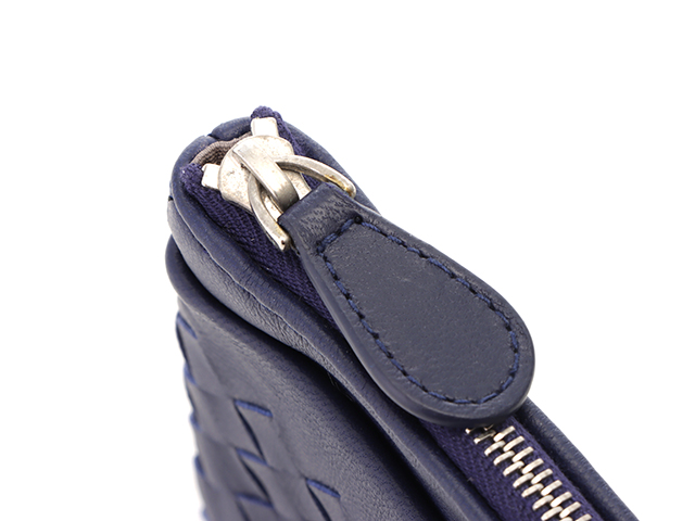 ボッテガヴェネタ イントレチャート コインケース レザー グレー系 ネイビー系 楽天市場】BOTTEGA VENETA ボッテガヴェネタ コインケース