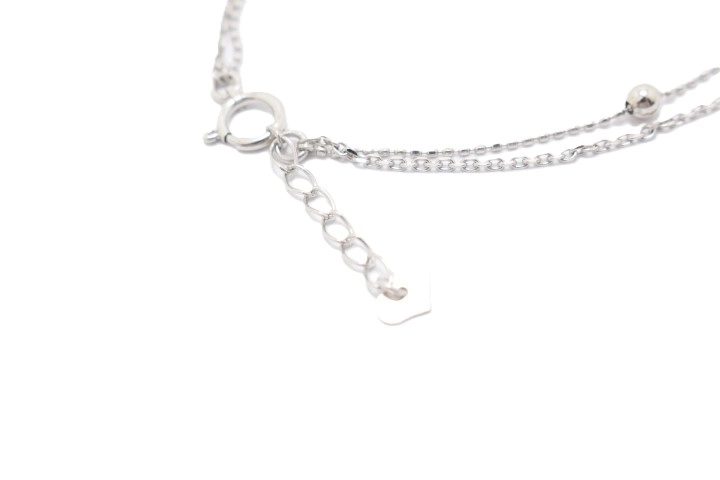 JEWELRY ノンブランドジュエリー ボールチェーンブレスレット K10WG ホワイトゴールド 【460】2144000231199