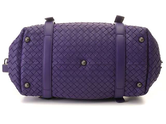 BOTTEGA VENETA／ イントレチャート ナッパ コスメポーチ パープル BOTTEGA VENETA／ イントレチャート ナッパ コスメポーチ
