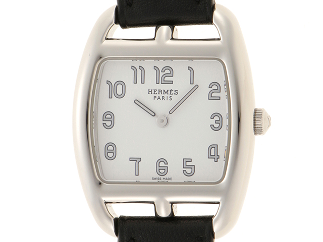 HERMES エルメス 時計 ケープコッド トノー CT1.210 ホワイト