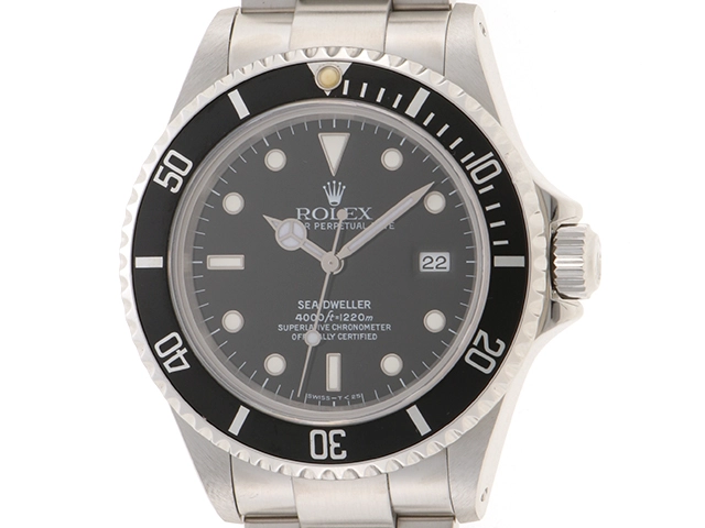 U番　ROLEX　ロレックス　16600　シードゥエラー　ブラック文字盤　ステンレススチール　並行　メンズ　腕時計（2144000235715）【200】C
