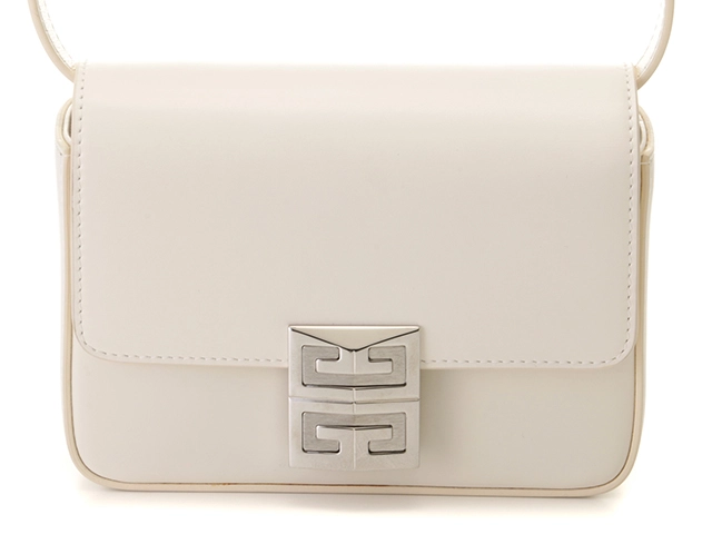GIVENCHY ジバンシー 4Gスモールクロスボディバッグ ホワイト カーフ 