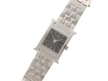 HERMES エルメス Hウォッチ クオーツ ステンレス ブラック HH1.210  