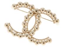 CHANEL　シャネル　ココマークブローチ　メタル(GP)　AB7778　2144000237931【432】