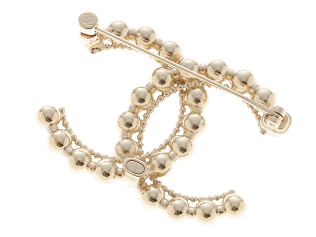 CHANEL　シャネル　ココマークブローチ　メタル(GP)　AB7778　2144000237931【471】　Ｙ