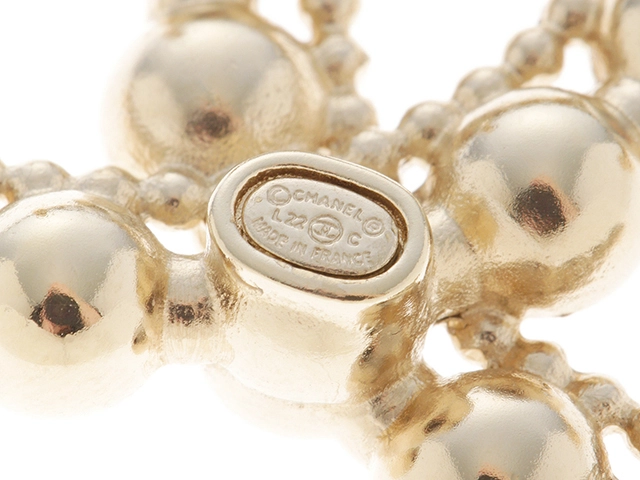 CHANEL　シャネル　ココマークブローチ　メタル(GP)　AB7778　2144000237931【471】　Ｙ