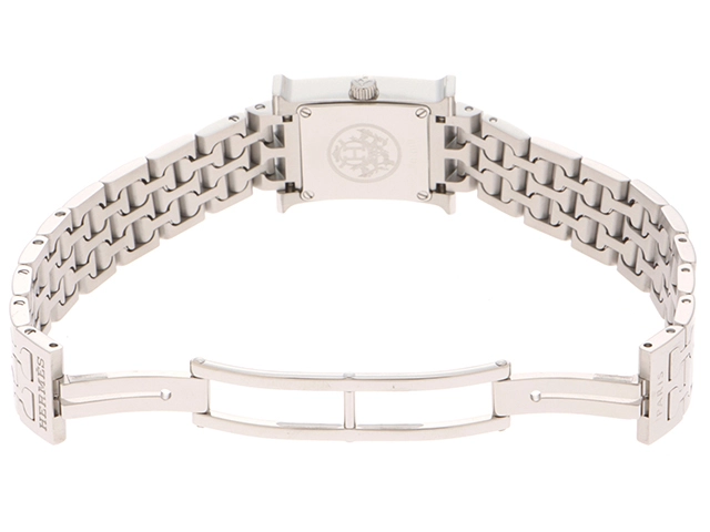 HERMES エルメス Hウォッチ・ミニ HH1.110 ステンレス 女性用クオーツ時計【473】