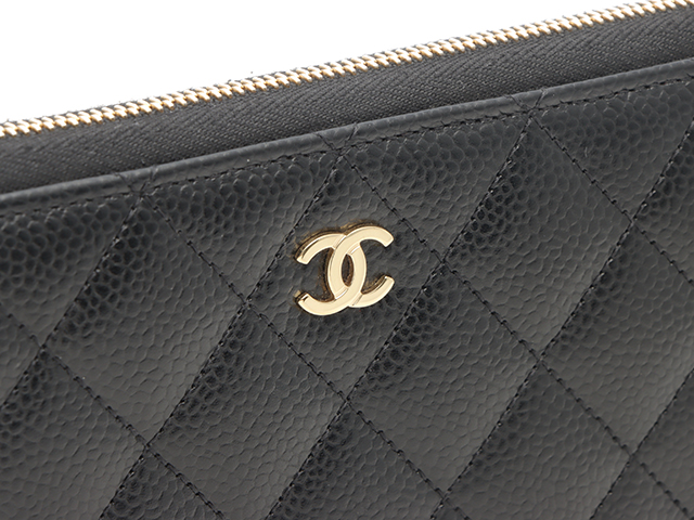 CHANEL シャネル マトラッセ ロングジップウォレット ブラック CHANEL シャネル マトラッセ ロングジップウォレット ブラック